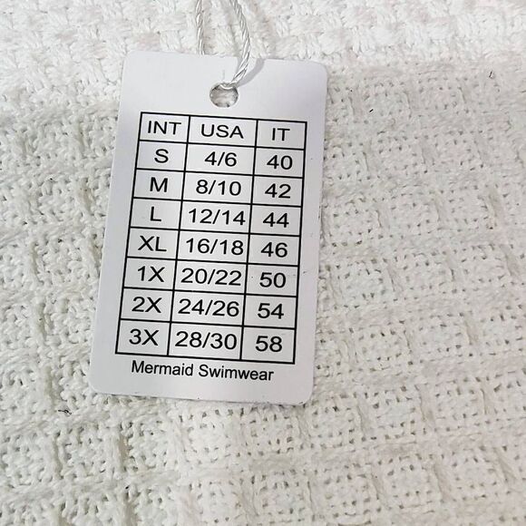 Mermaid Swimwear Blue Denim Print 2 Piece Bikini -O - Picture 4 of 5